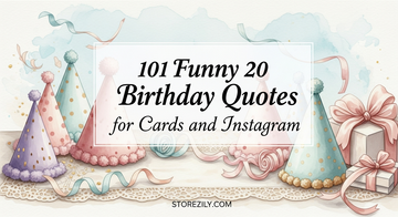 101 Funny 20 Birthday Quotes for Cards and Instagram
