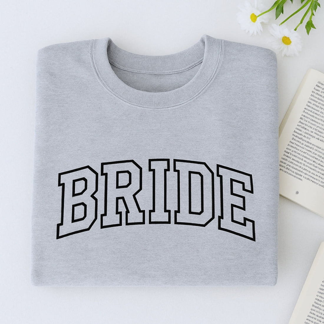 Bride Varsity Custom Embroidered Sweatshirt - Bachelorette Party Gift