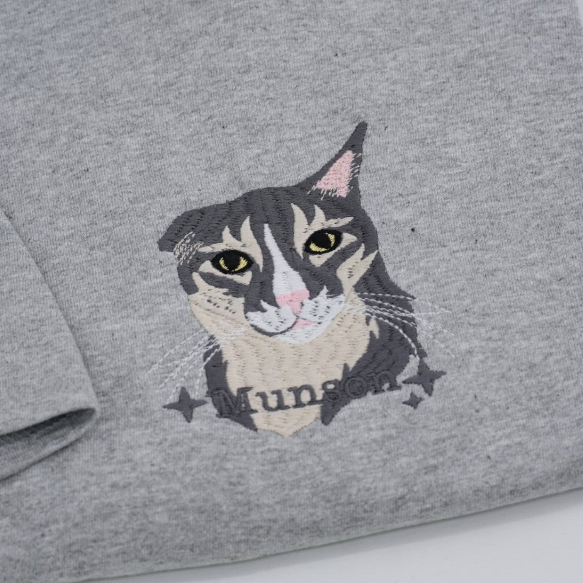 Pet Angel Custom Embroidered T-Shirt - Cat Memorial Rainbow Bridge Gift