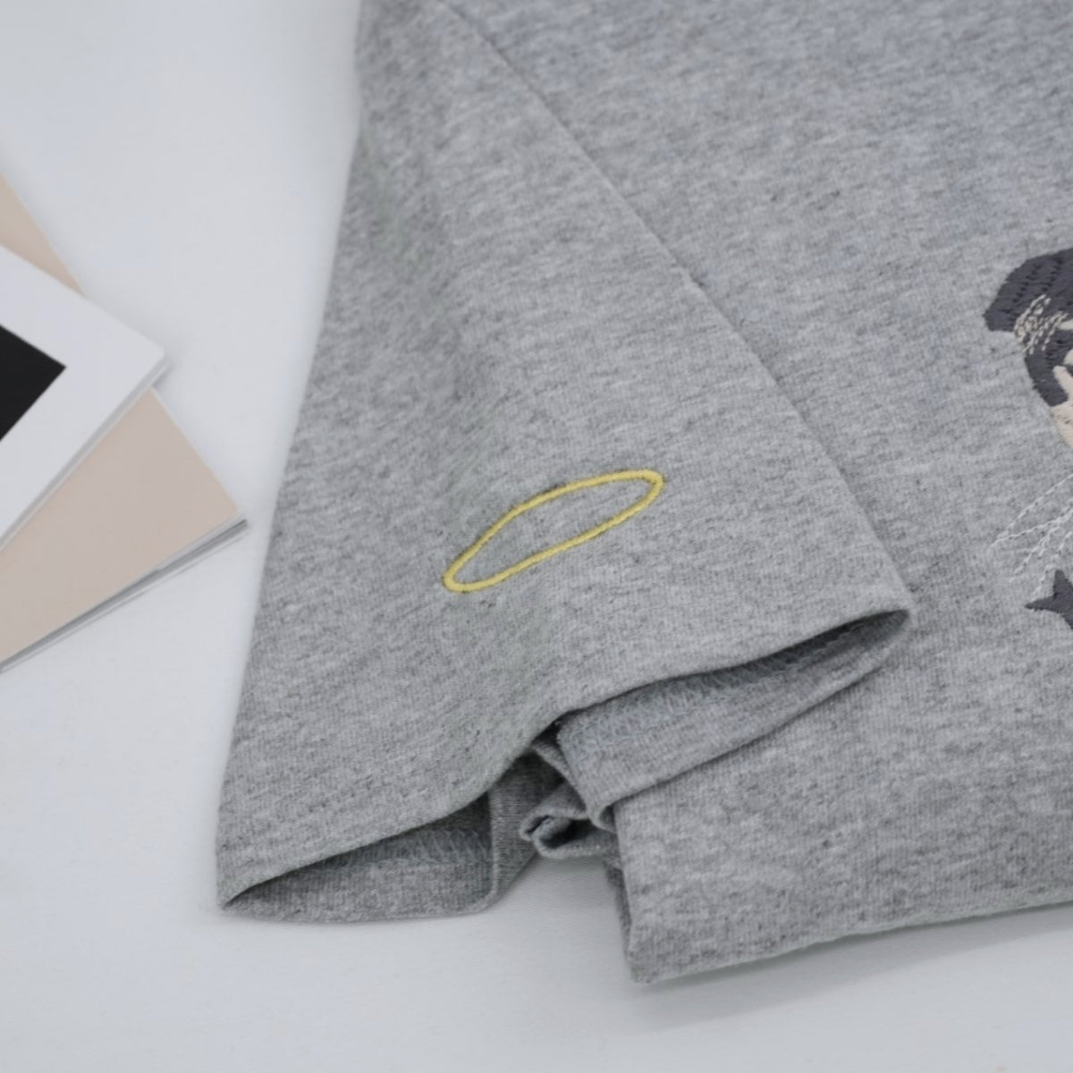 Pet Angel Custom Embroidered T-Shirt - Cat Memorial Rainbow Bridge Gift