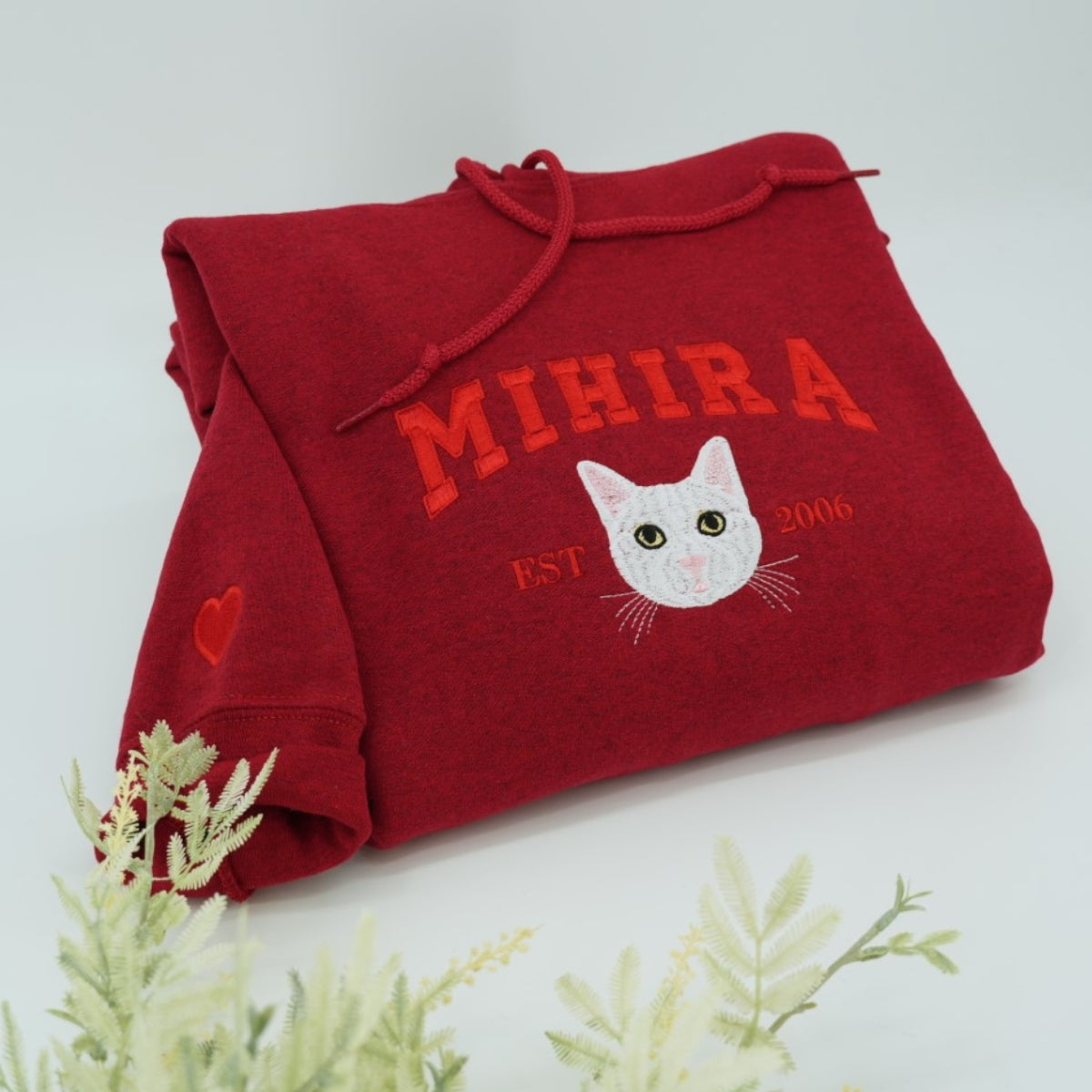 Cat Dad Custom Embroidered Hoodie - Perfect Father's Day Cat Lover Gift