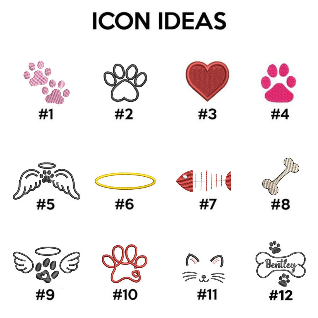 Pet Face Custom Embroidered Hoodie - Personalized Proud Cat Mom Dad Gift