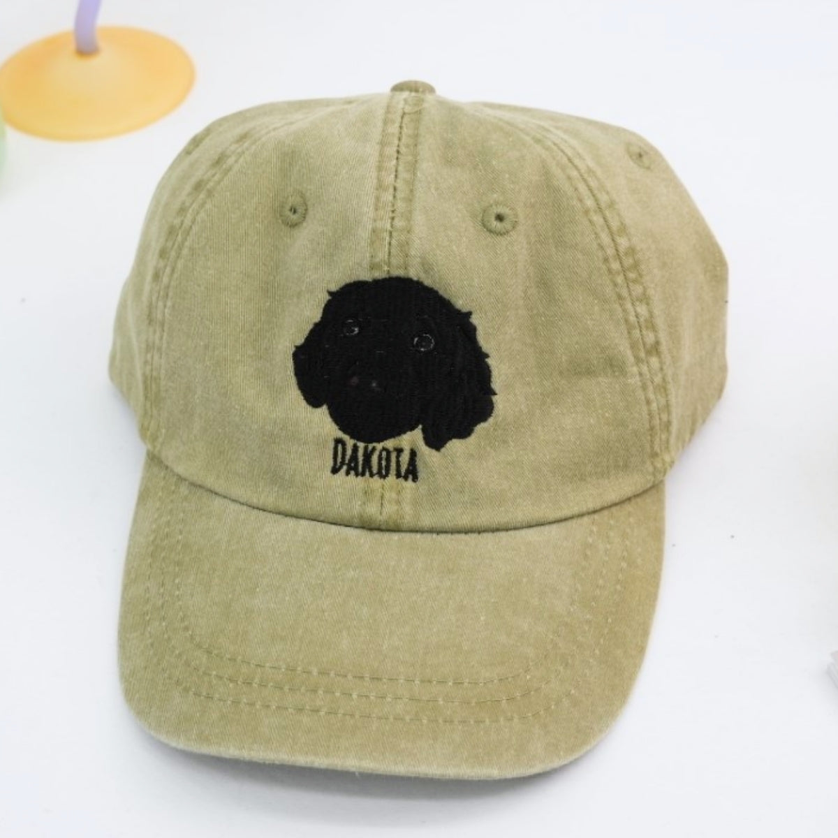 Dog Portrait Custom Embroidered Cap - Personalized Pet Accessory - Dog Owner Gift