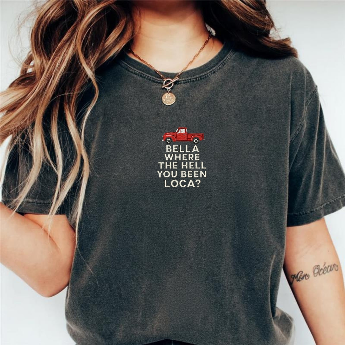 Funny Where You Been Loca Custom Embroidered T-Shirt - Personalized Meme Gift
