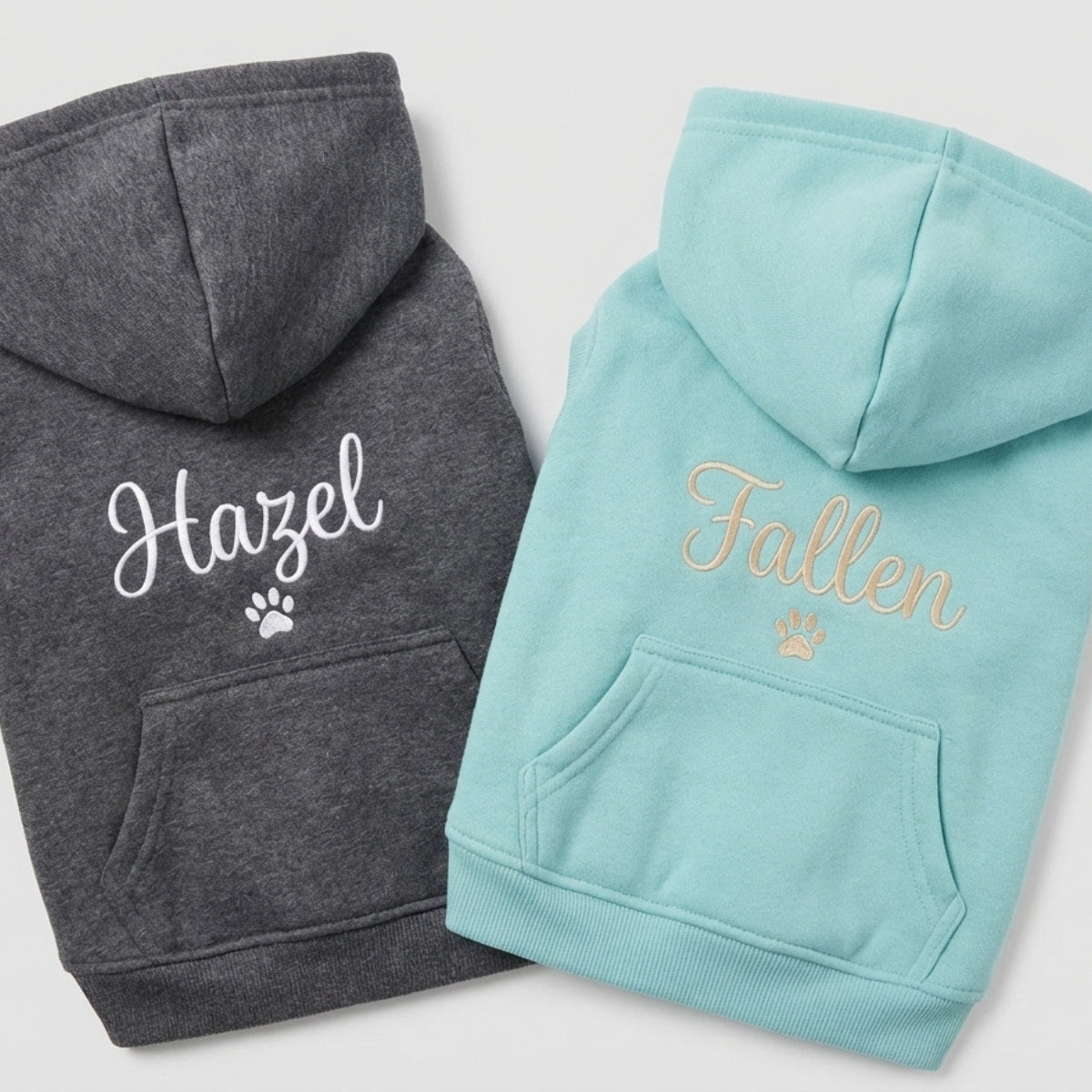 Dog Name Custom Embroidered Hoodie - Personalized Pet Apparel, Sports Hoodie