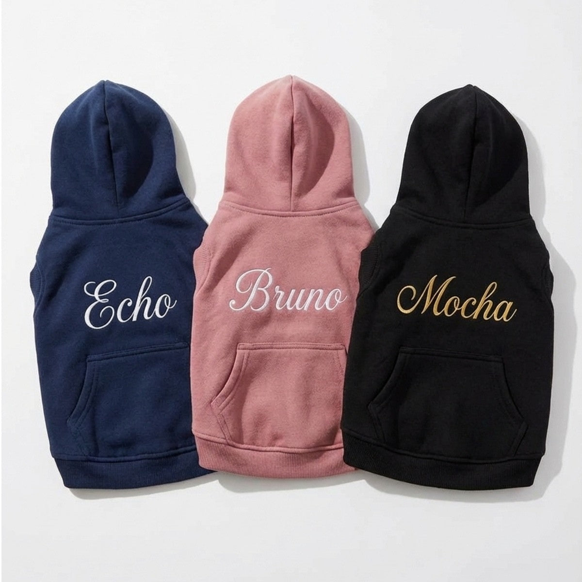 Dog Name Custom Embroidered Hoodie - Personalized Pet Apparel, Sports Hoodie