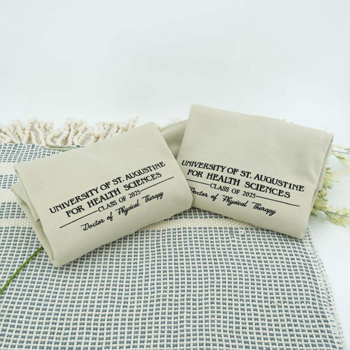 Embroidered University Alumni Hoodie with School Name & Year - College Gift