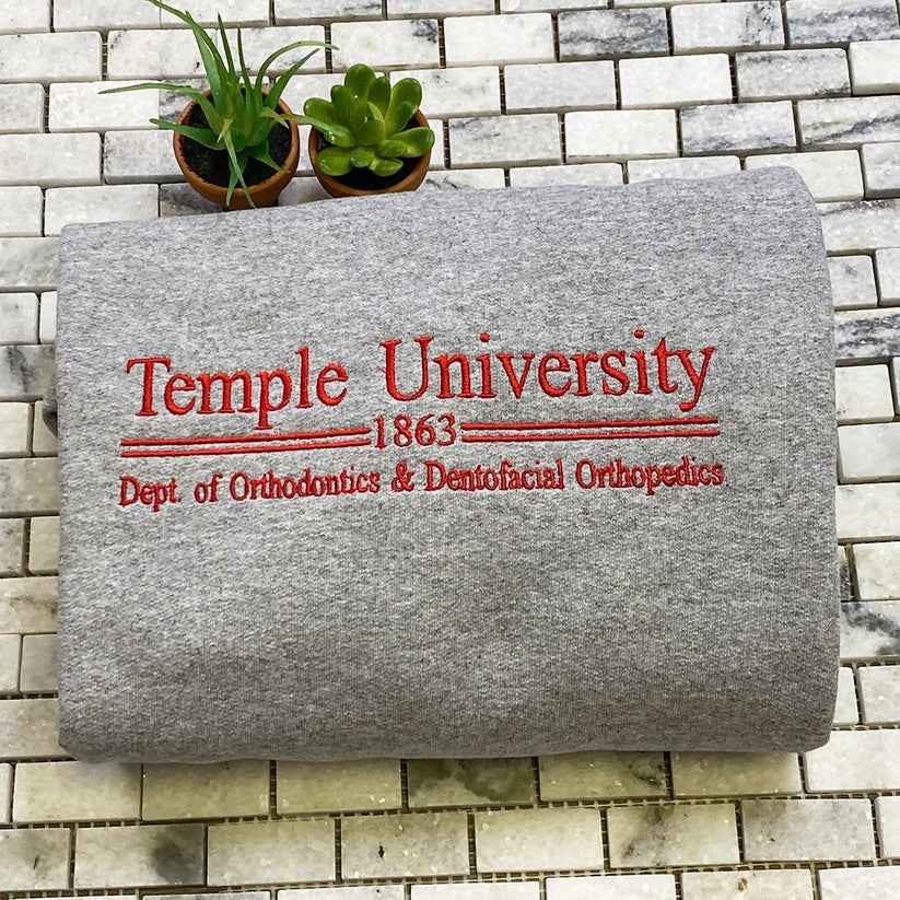 Embroidered University Alumni Hoodie with School Name & Year - College Gift