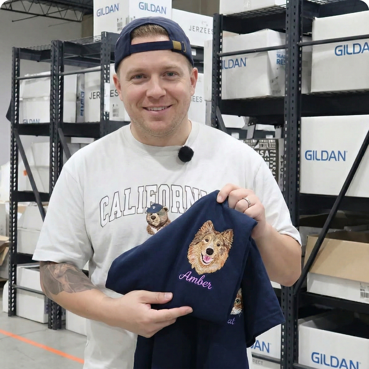 Custom embroidered products from Storezily
